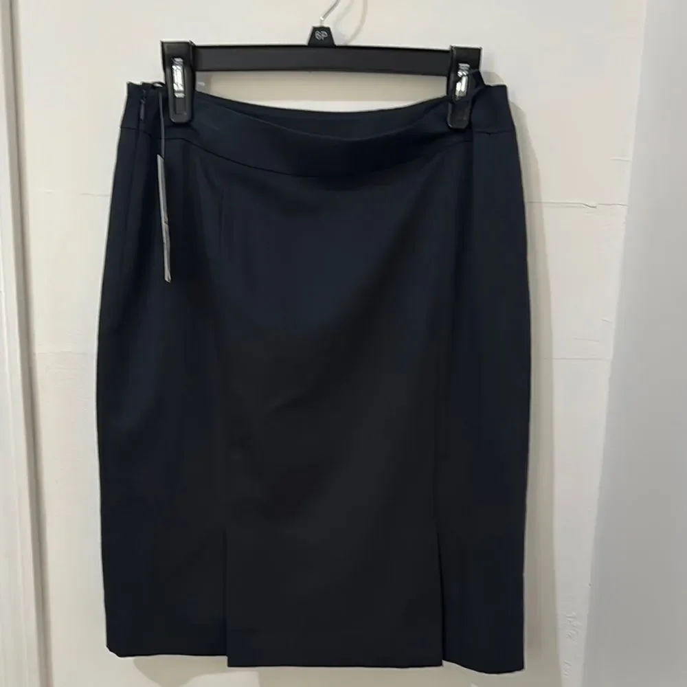 ANTONIO MELANI Elegant Black Pencil Skirt .Size 8 NWT
